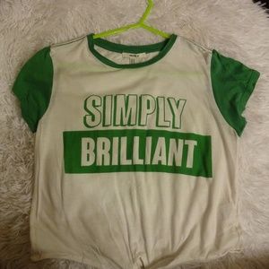 "Simply Brilliant" crop top